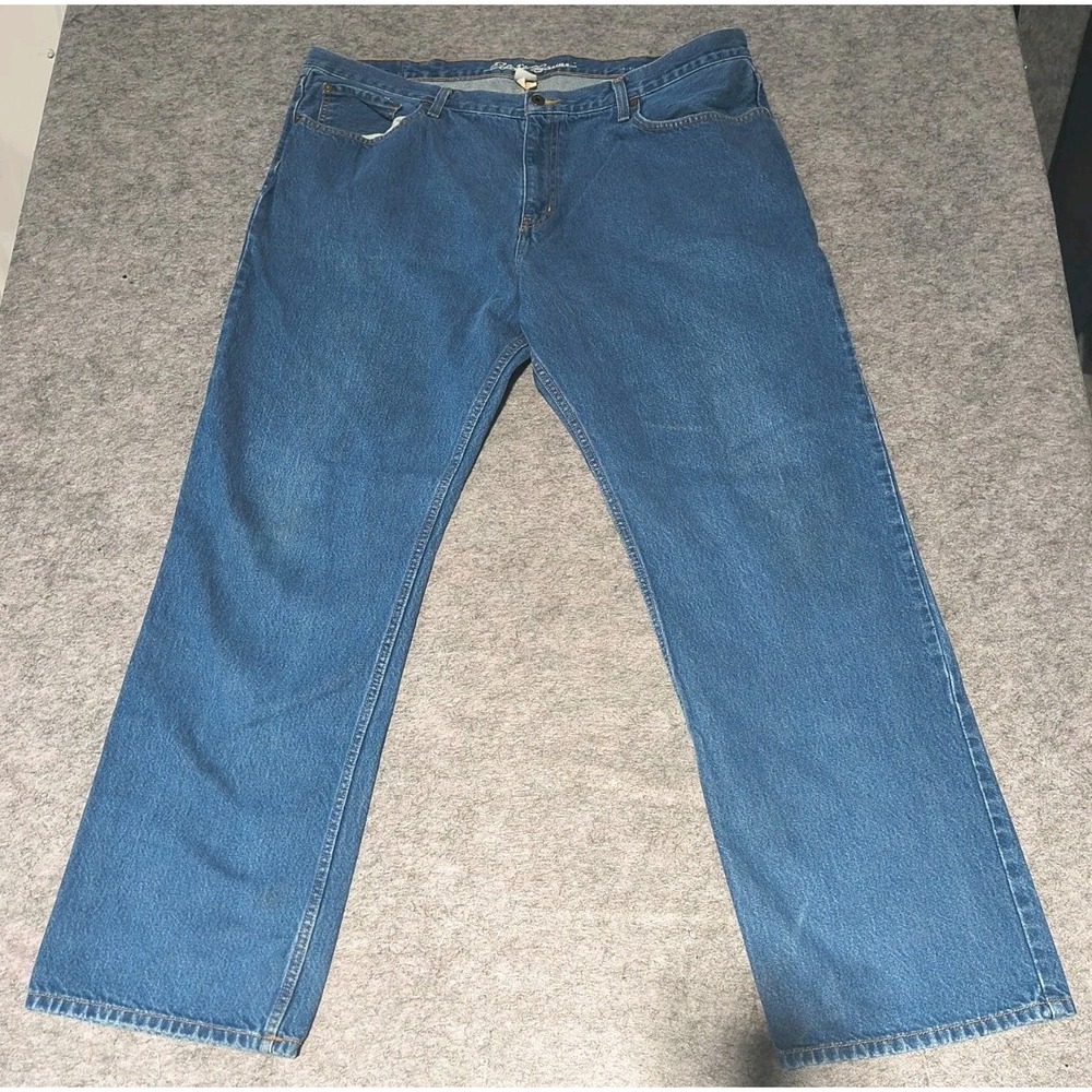 Eddie Bauer Jeans Men's‎ Size 42x34 Blue Relaxed Medium Wash Denim